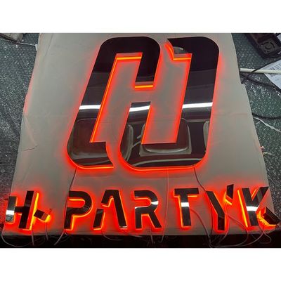 아크릴 3D 문자 표지판 상점 맞춤형 크기 LED 백라이트 표지판 편지