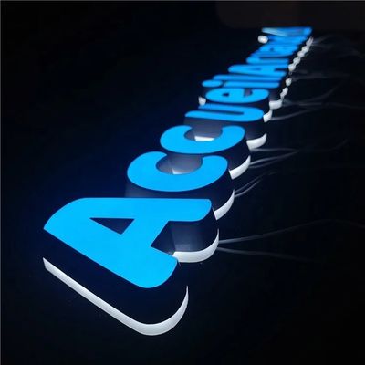 50000시간 근무 평생 눈길을 끄는 3D LED 樹脂 아크릴 커피숍 상표