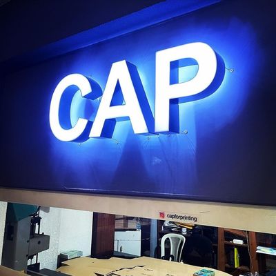 50000시간 근무 평생 눈길을 끄는 3D LED 樹脂 아크릴 커피숍 상표
