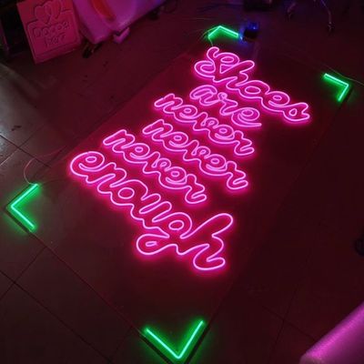 맞춤형 LED 네온 사인 파티 생일 선물 벽 핑크 룸 장식 생일 축하 네온 바 사인