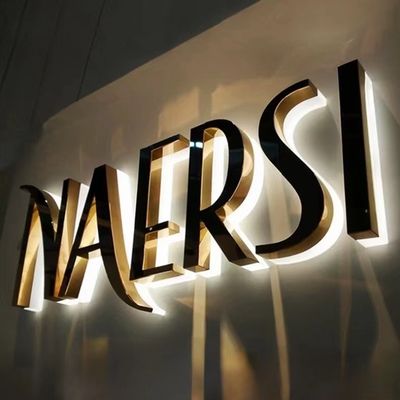 맞춤형 사이즈 LED 조명 표지판 28C 온도 회사 수신