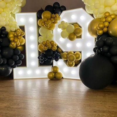 28 C 커스텀 라이트 마키지 표지판 LED 테이블 마키지 글자 사랑 결혼 번호 램프