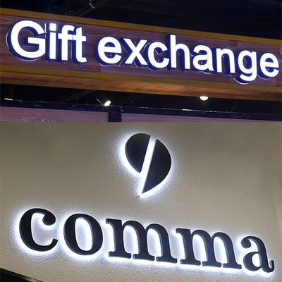 광고 입력 전압 12V LED 조명 사용자 지정 로고 표지판 백라이트 서자 표지판 3D 서자 LED 표지판 빛