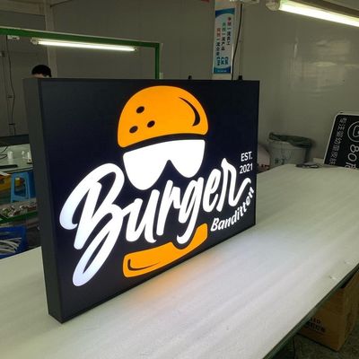 맞춤형 라이트 보드 마크 3D 표시 LED 아크릴 광고 라이트 박스 야외용