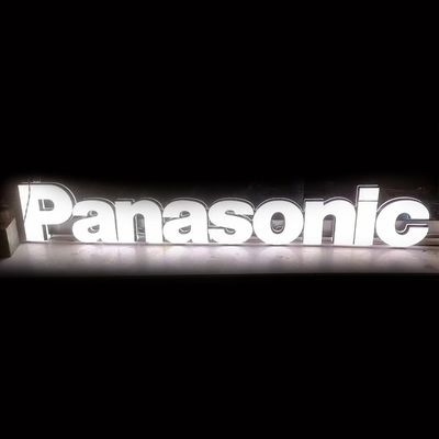 아크릴 광고 3D LED 플라스틱 광택 문자 전면 빛 단어 로고 표지판