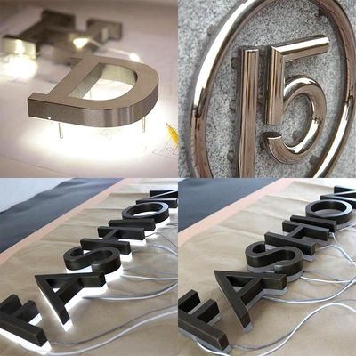 28C 민장 눈 아크릴 LED 글자 빛 벽 표지 LED 글자 조명 표지