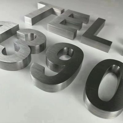 스테인레스 스틸 3D 금속 글자 표지