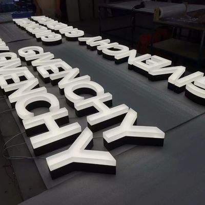 LED 아크릴 제조 3D 조명 상점 전면 차원 문자