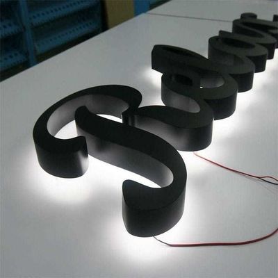 맞춤형 금속 야외 조명 3D 사이니지 뒷면 LED 라이트 하우스 결혼식 번호