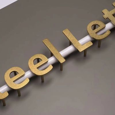 외관 맞춤형 건물 스테인리스 스틸 LED 광고