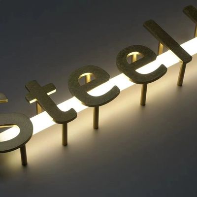 외관 맞춤형 건물 스테인리스 스틸 LED 광고