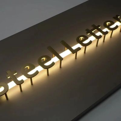 외관 맞춤형 건물 스테인리스 스틸 LED 광고