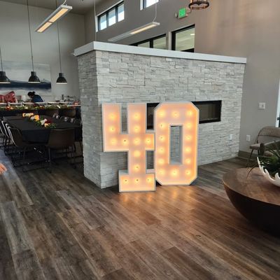 입력 전압 12V LED 마케이 글자 3ft 4ft 5ft 큰 숫자 거대 조명 글자