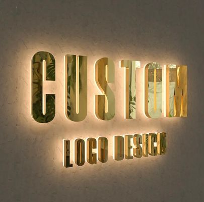 사무실 벽 글자 로고 3D LED 사용자 지정 금속 비즈니스 광고 사이니지
