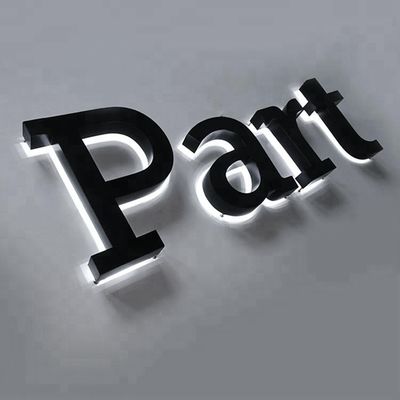 홈 리버스 라이트 채널과 아크릴 소재 디자인을 가진 3D LED 문자 표지판
