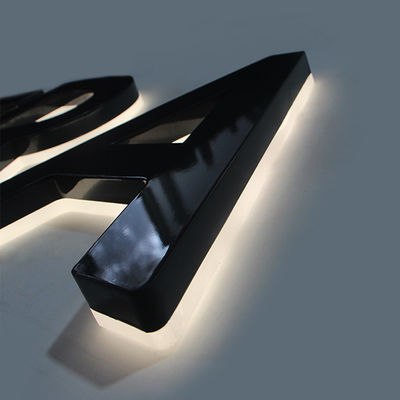 홈 리버스 라이트 채널과 아크릴 소재 디자인을 가진 3D LED 문자 표지판