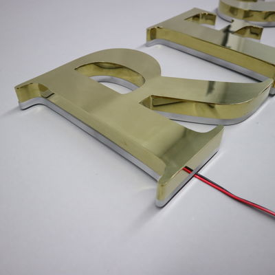 LED 스트립 광원 사용자 지정 금속 상점 정면 야외 정면 3D 상점 비즈니스 사이니지