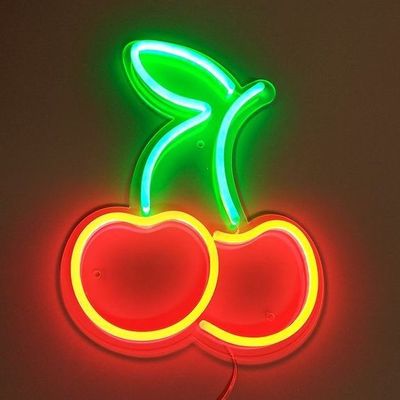네온 이름 표지 작동 시간 50000 시간 사용자 지정 로고 레드 체리