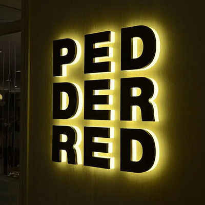 실내 조명 표지판 실외 맞춤 금속 비즈니스 광고 표지판 3D LED