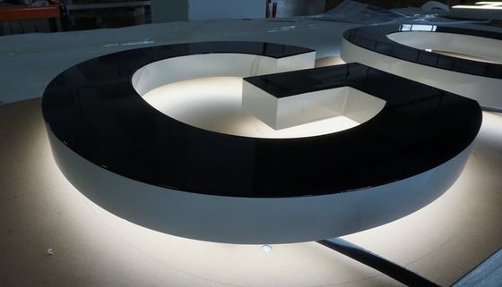 실내 조명 표지판 실외 맞춤 금속 비즈니스 광고 표지판 3D LED
