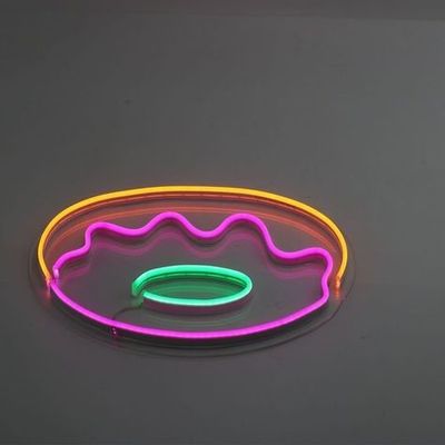 도넛 배송 및 파티를 위한 개인화된 네온 조명 12v 입력 전압 28 C