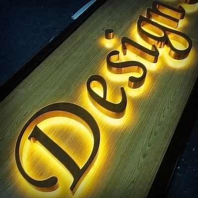 LED 스트립 광원 맞춤형 크기 금속 눈 3D 백라이트 문자 실내 사이니지