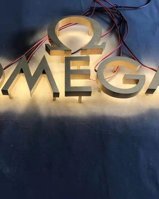 눈 벽 표지 금속 3D LED 스테인리스 스틸 백라이트 광고 표지 표지