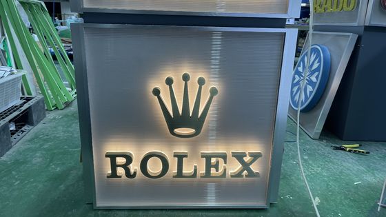 호텔 사이니지용 맞춤형 스테인리스 백글라이트 LED 채널 글자 3D 금속 빛 표지 로고