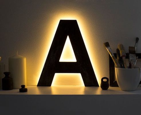 맞춤형 3D LED 조명 상점 표지판 글자 환경 친화적 사무실 백글라이트 표지판