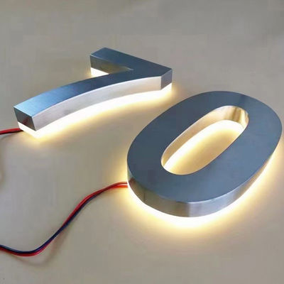 오피스 LED 조명 표지판 사용자 지정 LED 백라이트 문자 표지판
