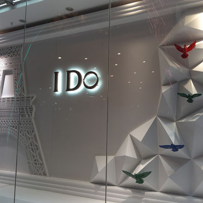 벽 LED 조명 표시 3D 백라이트 로고 표시 사무실용 사용자 지정
