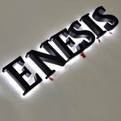 벽에 장착 할 수있는 사용자 정의 레이저 절단 3D 금속 티타늄 벽 로고 표시