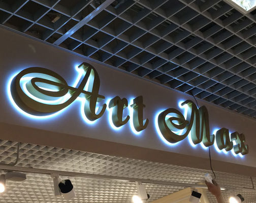 3D 사용자 지정 세이코 백글리트 LED 워드 스테인리스 스틸 채널 서자 표지판